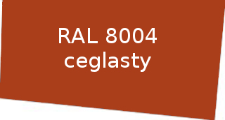 Kolor RAL 8004 ceglasty rynny Izabella